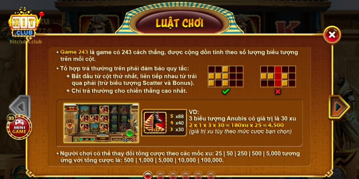 Hướng dẫn luật chơi bí mật Cleopatra dành cho tân binh mới 