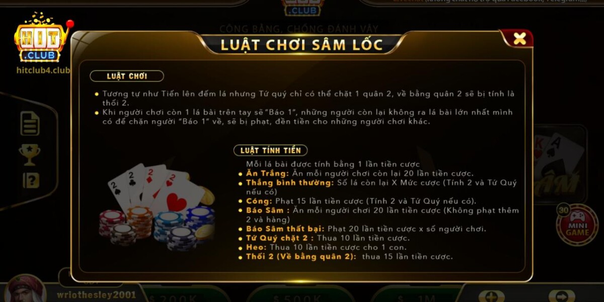 Luật chơi Sâm online